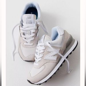 New Balance 574 Sneaker in Nimbus Cloud/White